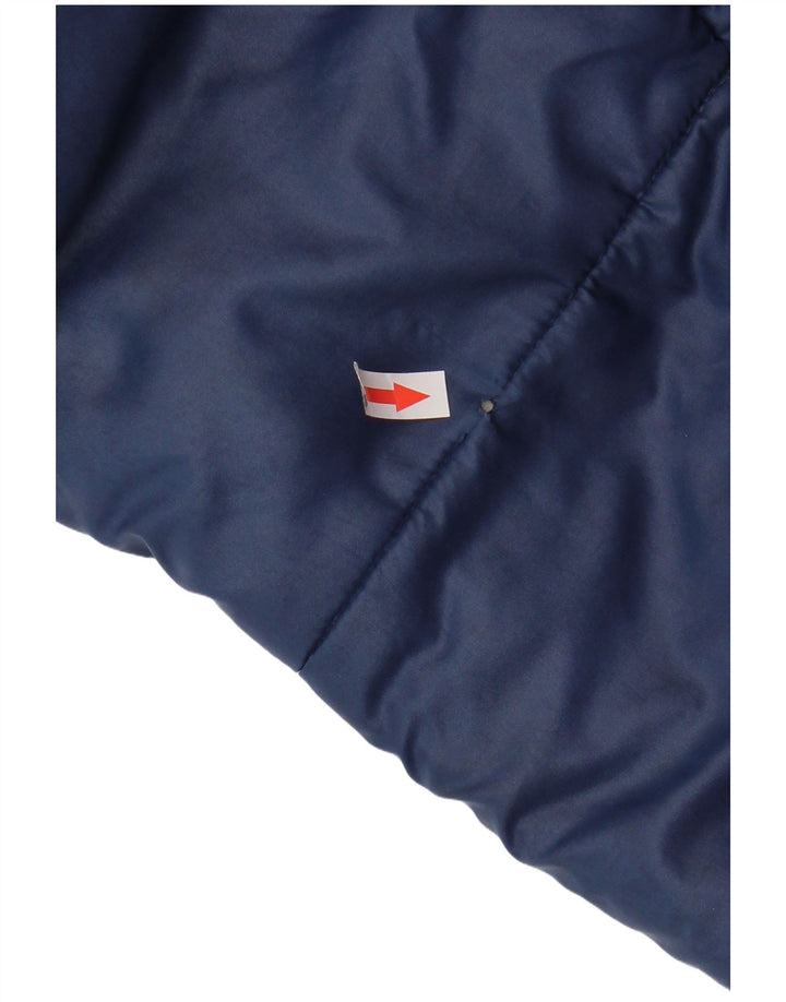 VINTAGE Herren-Windbreaker-Jacke UK 38 Medium Marineblau Polyester