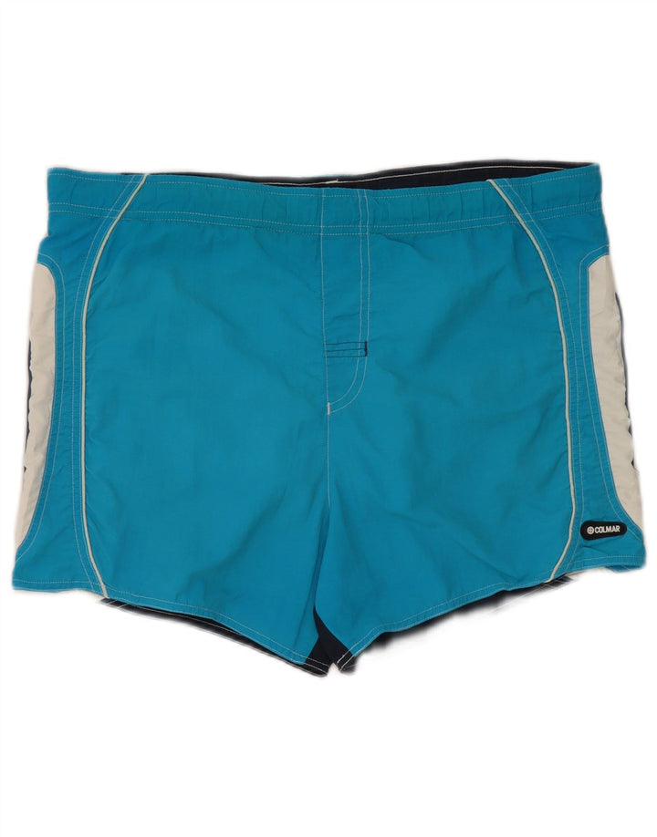 Colmar Damen Badeshorts IT 48 XL Blau Colourblock Polyamid