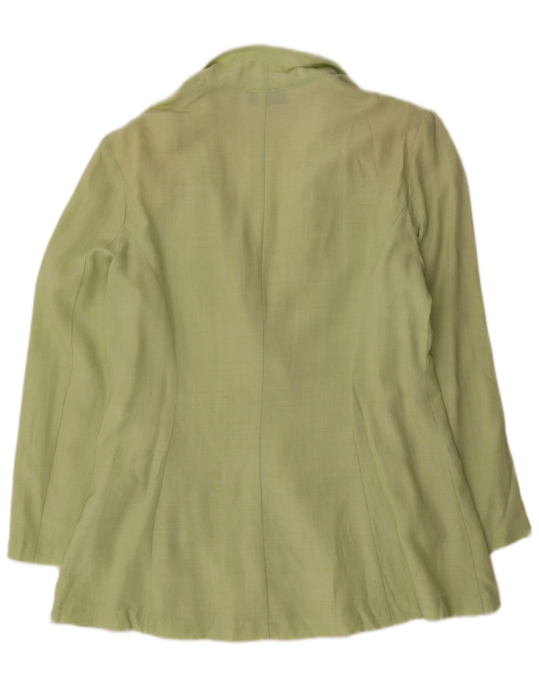 Coveri Damen-Blazer mit 1 Knopf, IT 44, mittelgrüne Viskose
