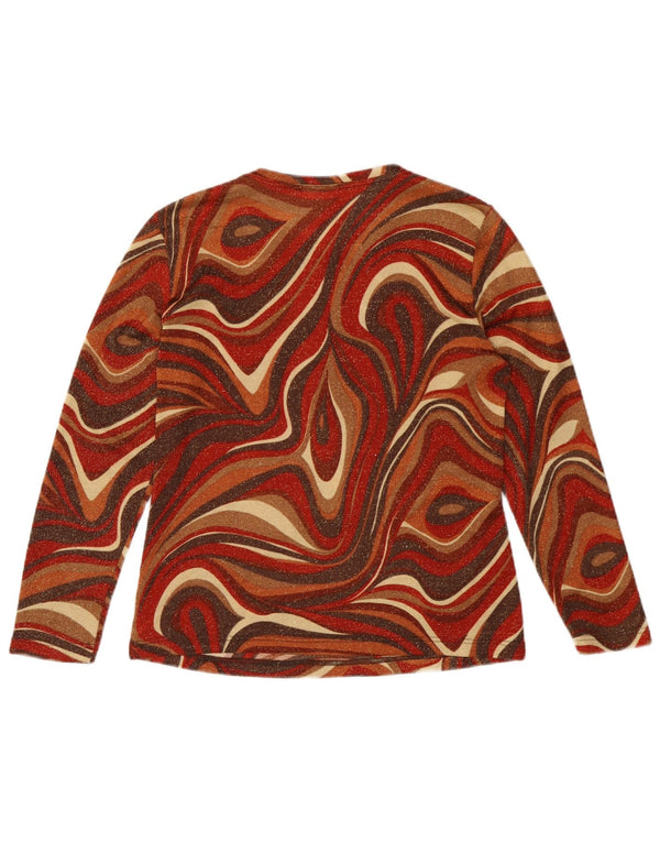 Nienhaus Damen Top Langarm UK 14 Medium Mehrfarbig Geometrisch