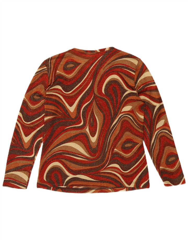 Nienhaus Damen Top Langarm UK 14 Medium Mehrfarbig Geometrisch