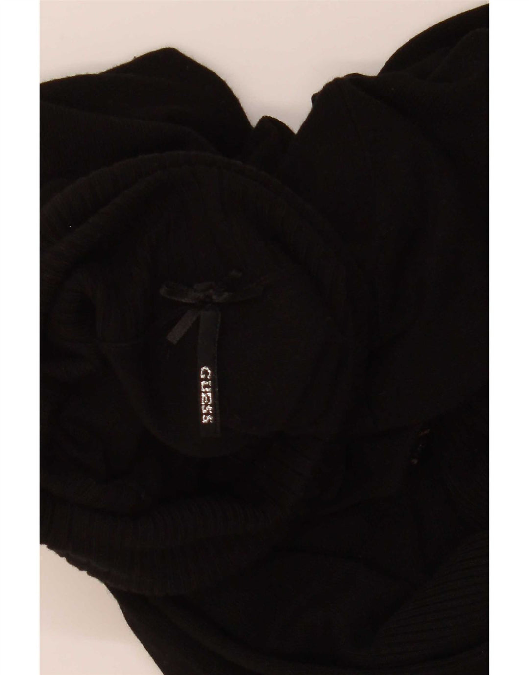 Guess Damen-Pullover mit Rollkragen, Grafik, Gr. 12, mittelschwarz