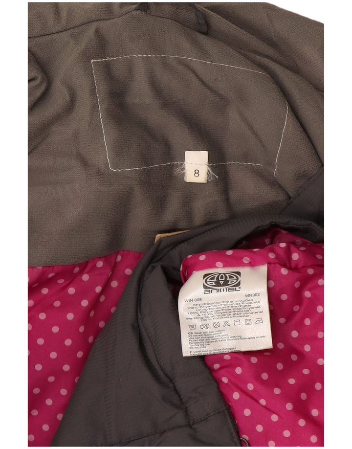 ANIMAL Damen-Windbreakerjacke mit Kapuze, Größe S, Größe S, Grau, Polyamid