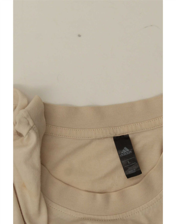 Adidas Herren Grafik T-Shirt Top Large Beige