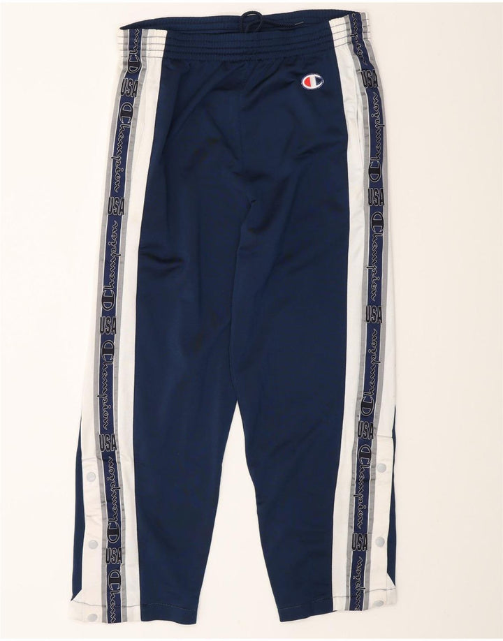 Champion Herren-Trainingshose mit Grafik, Größe S, Marineblau, Farbblock