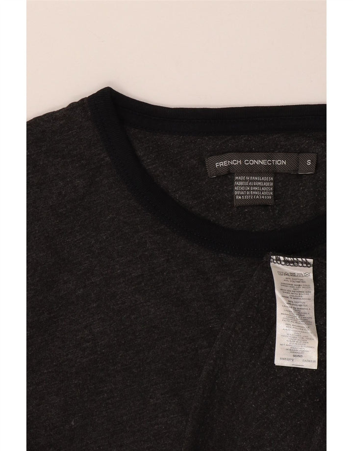 French Connection Herren-T-Shirt aus Baumwolle, Größe S, Grau