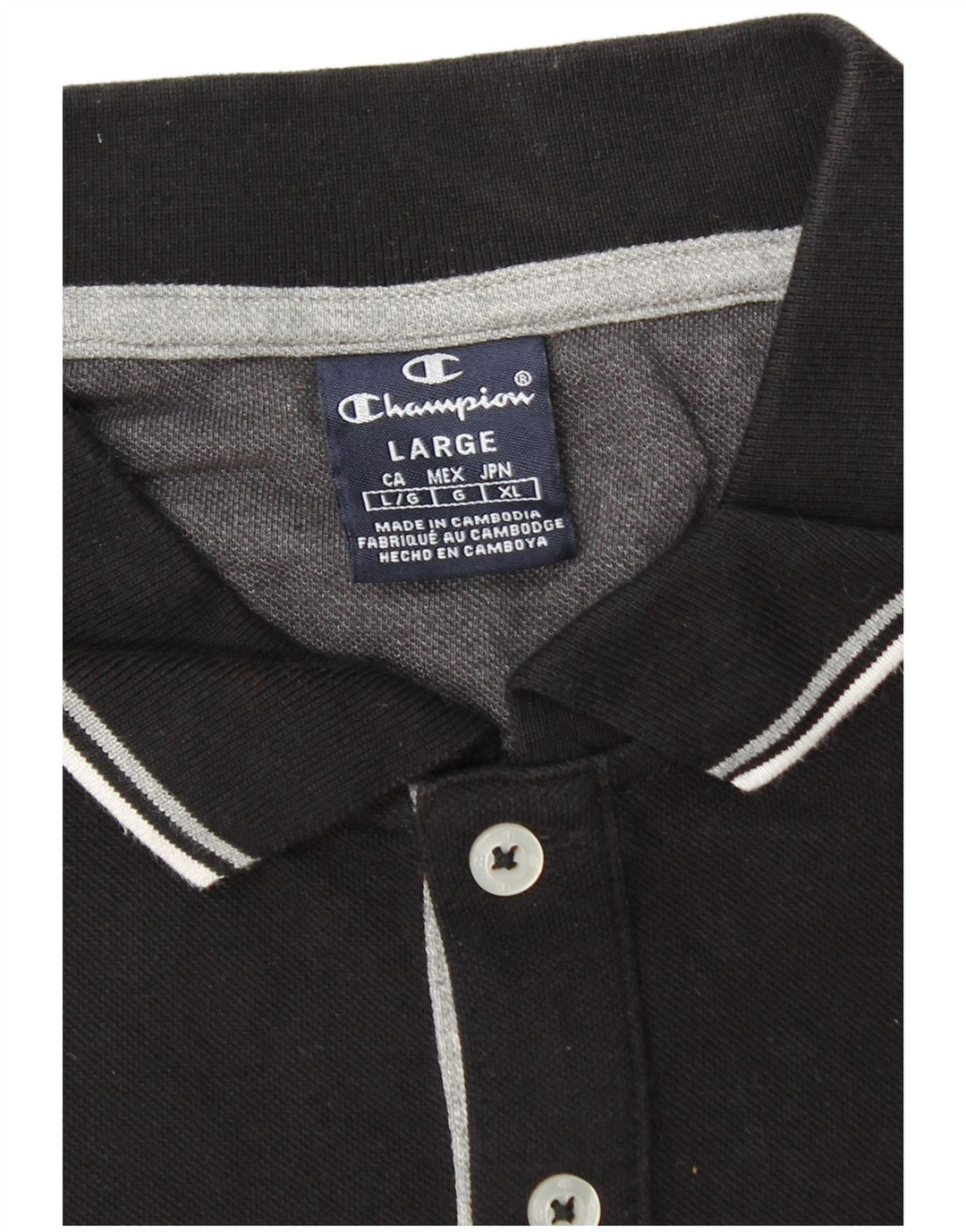 Champion Herren-Poloshirt, Größe L, Schwarz