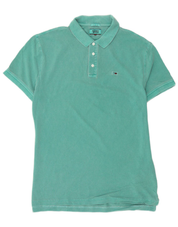 Tommy Hilfiger Herren-Poloshirt mit normaler Passform, große grüne Baumwolle