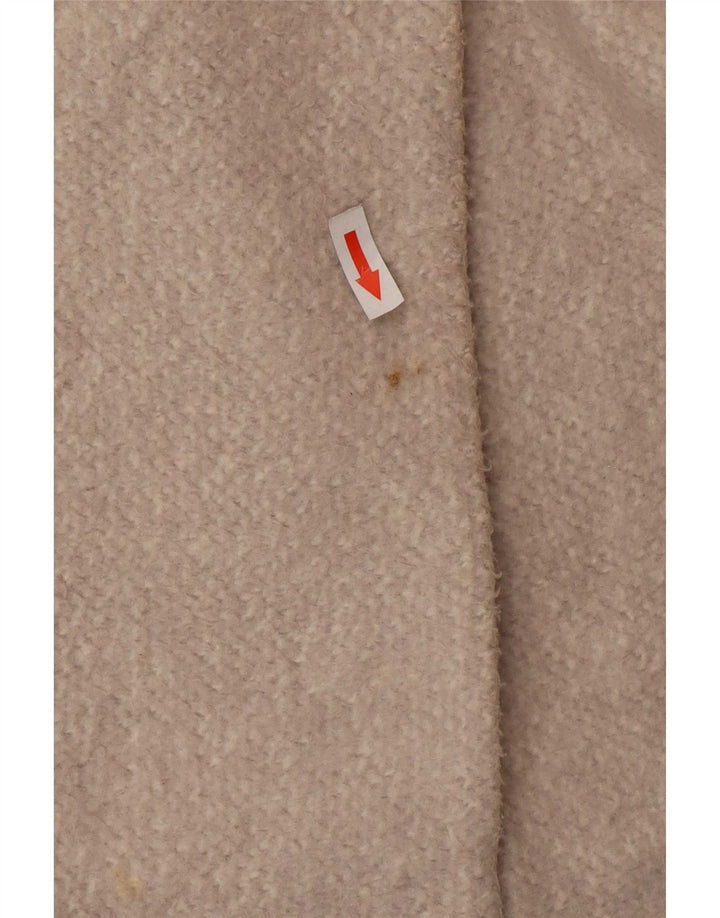 Zara Damen Pullover Mantel UK 10 Small Graue Baumwolle
