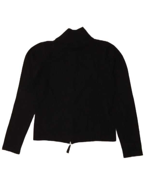 Zara Damen-Cardigan-Pullover UK 14 Large Schwarz Rayon