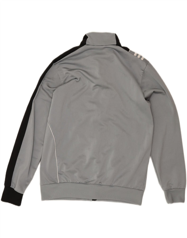 ADIDAS Mens Tracksuit Top Jacket UK 42/44 Large Grey Colourblock Polyester Vintage Adidas and Second-Hand Adidas from Messina Hembry 