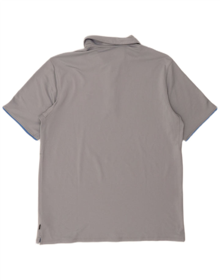 NIKE Herren Poloshirt XL Grau Polyester
