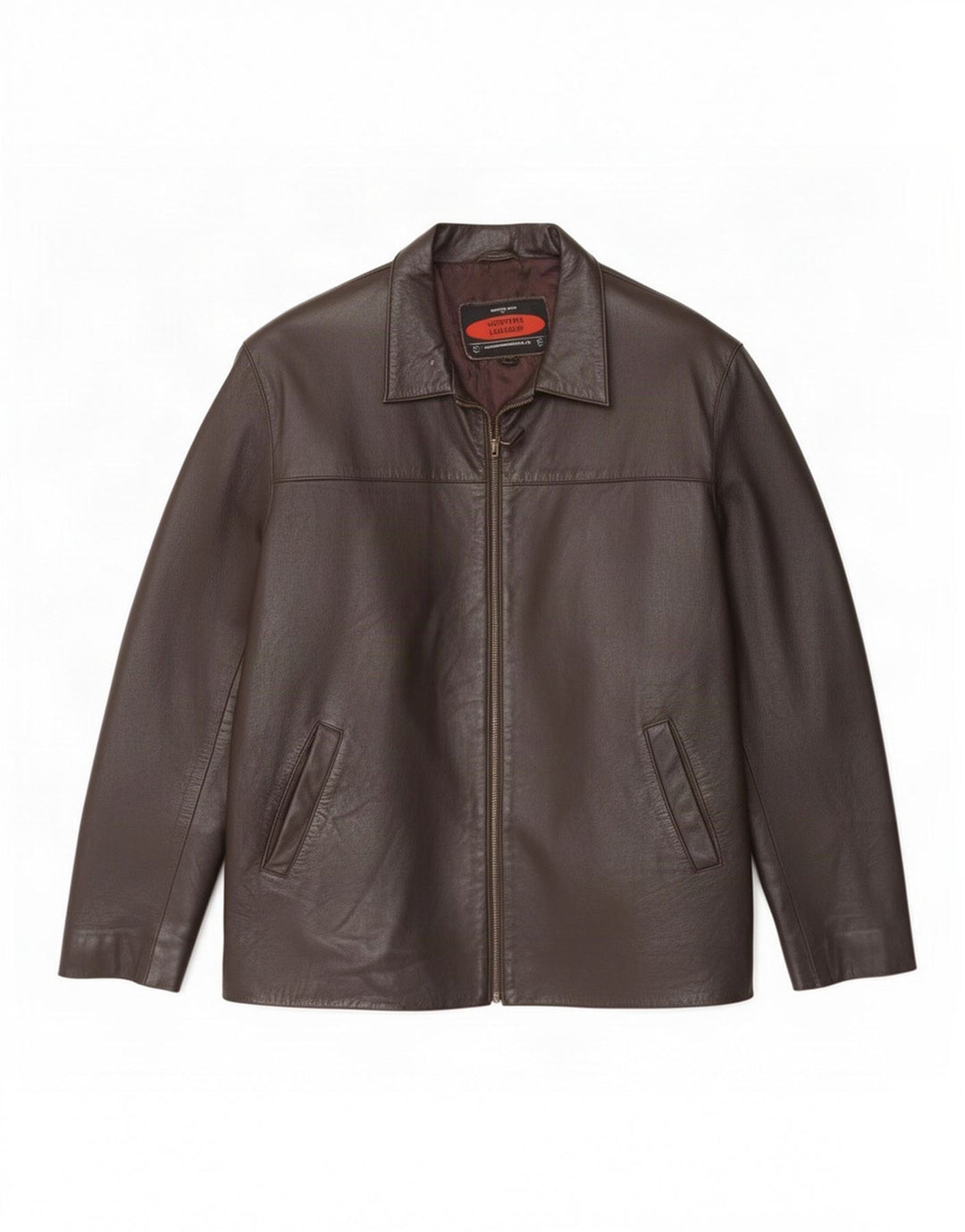 MONTANA Herren Lederjacke UK 40 Large Braun