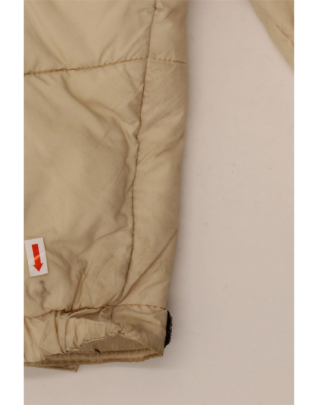 ZARA Herren Wattierte Jacke UK 36 Small Beige Nylon