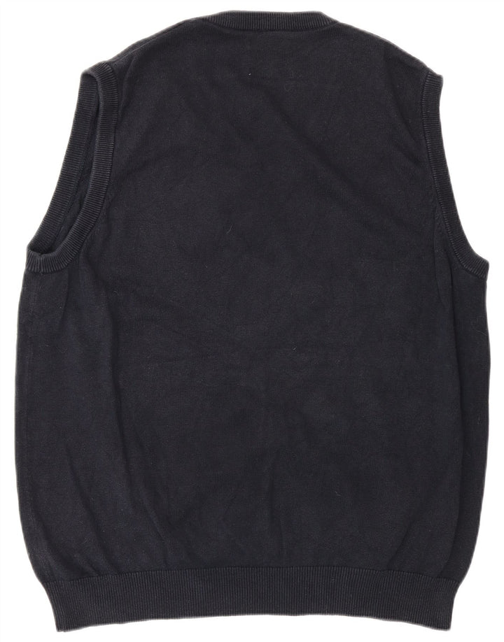 Marks & Spencer Herren-Weste, Tanktop, groß, marineblau, Baumwolle
