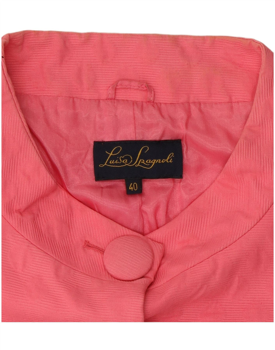 LUISA SPAGNOLI Damen Blazerjacke mit 3/4-Ärmeln und 5 Knöpfen IT 40 Small Pink