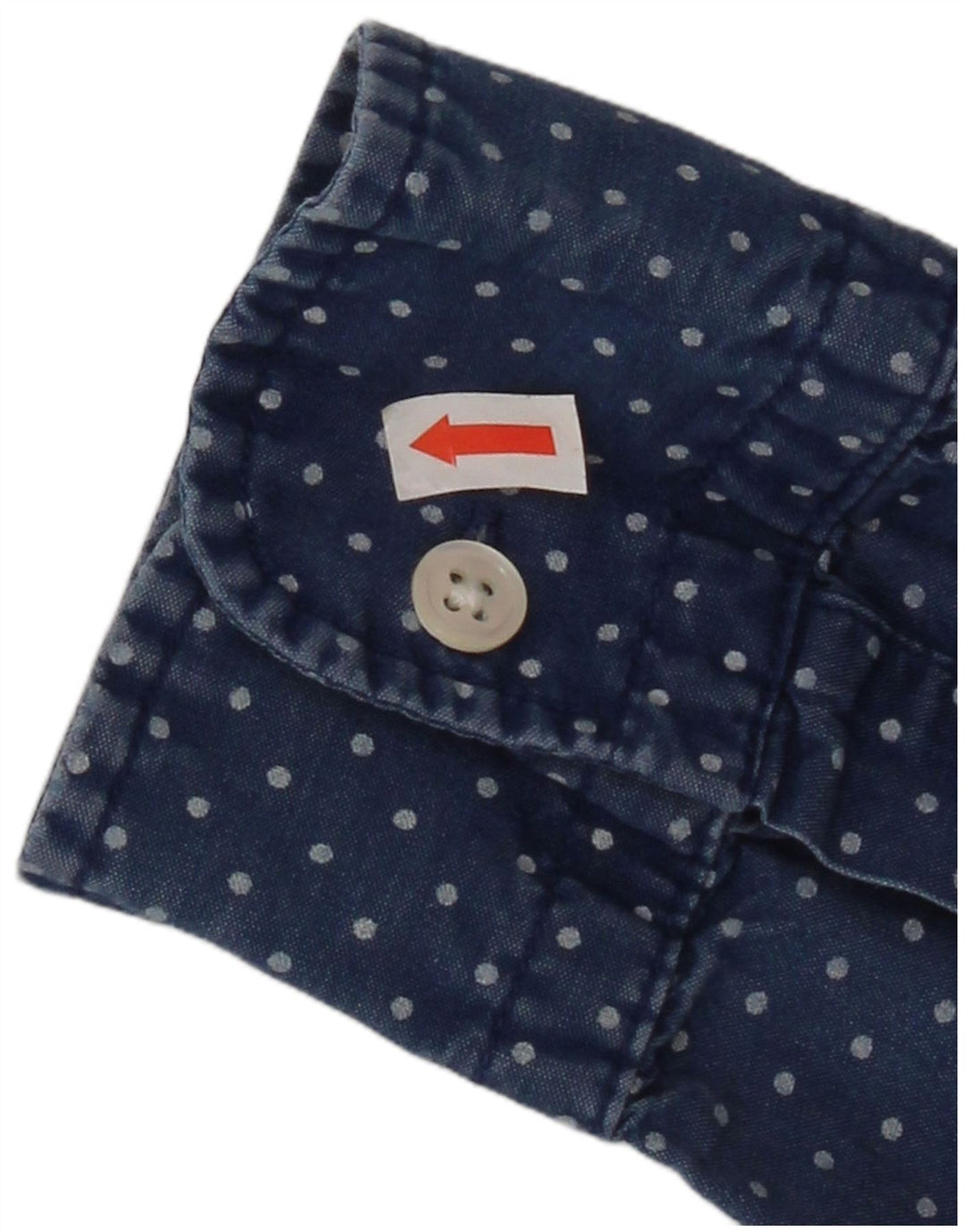 Levi's Herren-Hemd, groß, blau gepunktet, Baumwolle