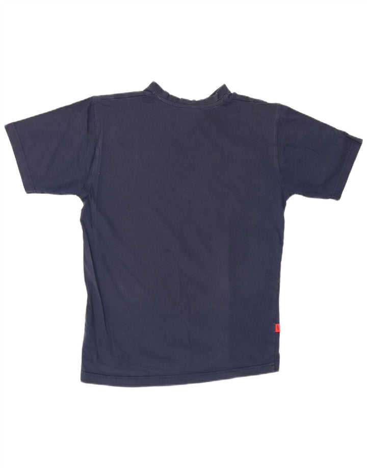 Umbro Herren-T-Shirt-Oberteil aus Baumwolle in mittlerem Marineblau
