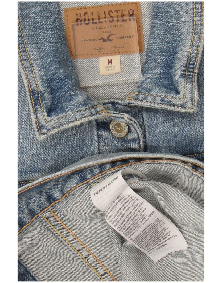 Hollister Damen-Jeansweste UK 12 aus mittelblauer Baumwolle