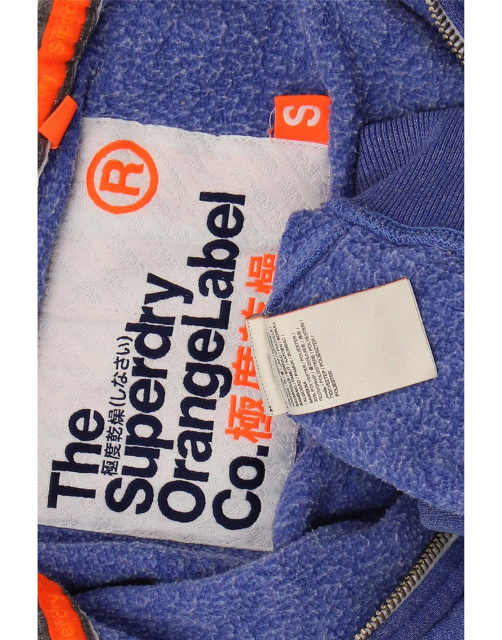Superdry Herren-Trainingsanzug, Oberteil, Jacke, Größe S, Blau, Baumwolle