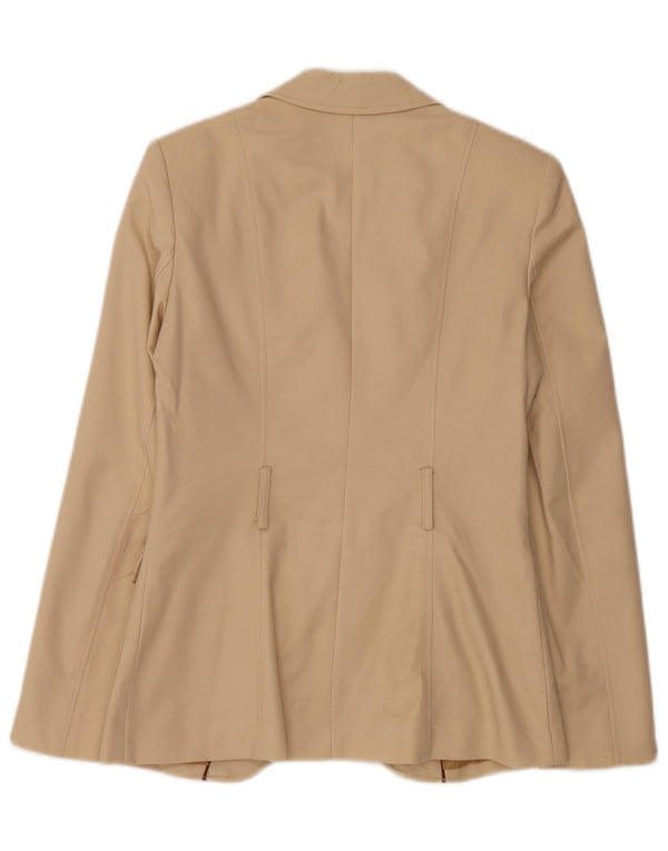 Zara Damen 2-Knopf-Blazerjacke UK 10 Small Beige