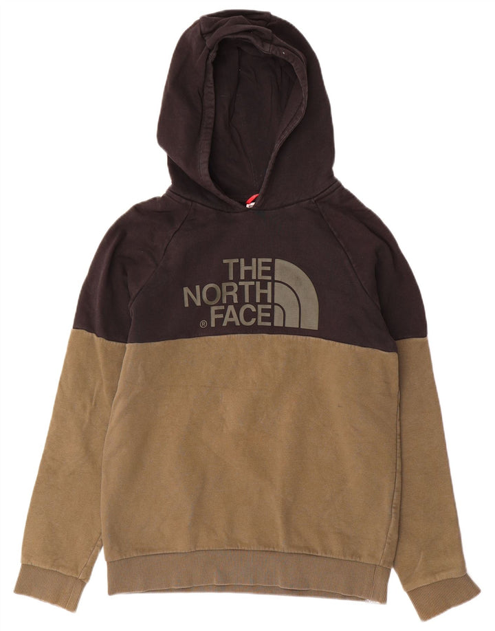 THE NORTH FACE Jungen-Pullover mit grafischem Kapuzenpullover, 14–15 Jahre, XL, Khaki, Farbblock