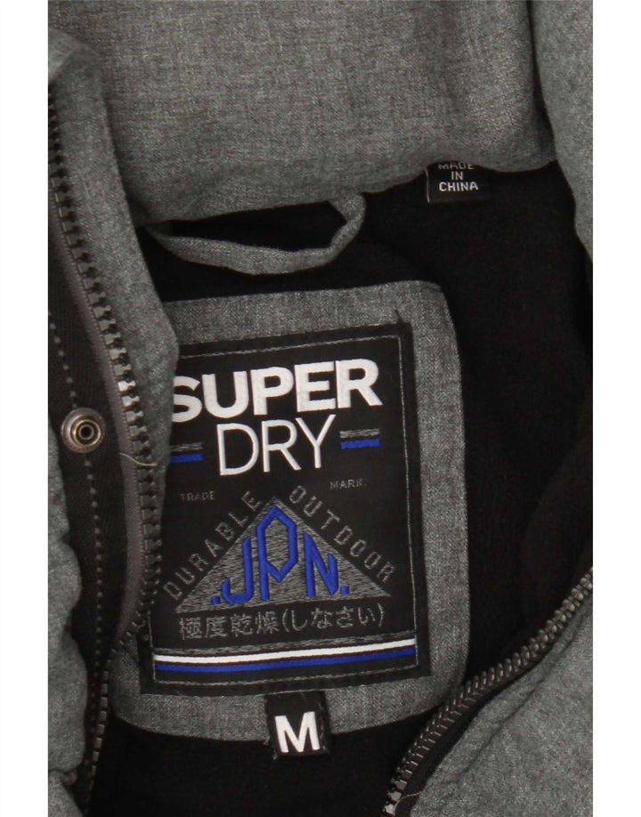 Superdry Herren Kapuzenjacke UIK 38 mittelgraues Polyester