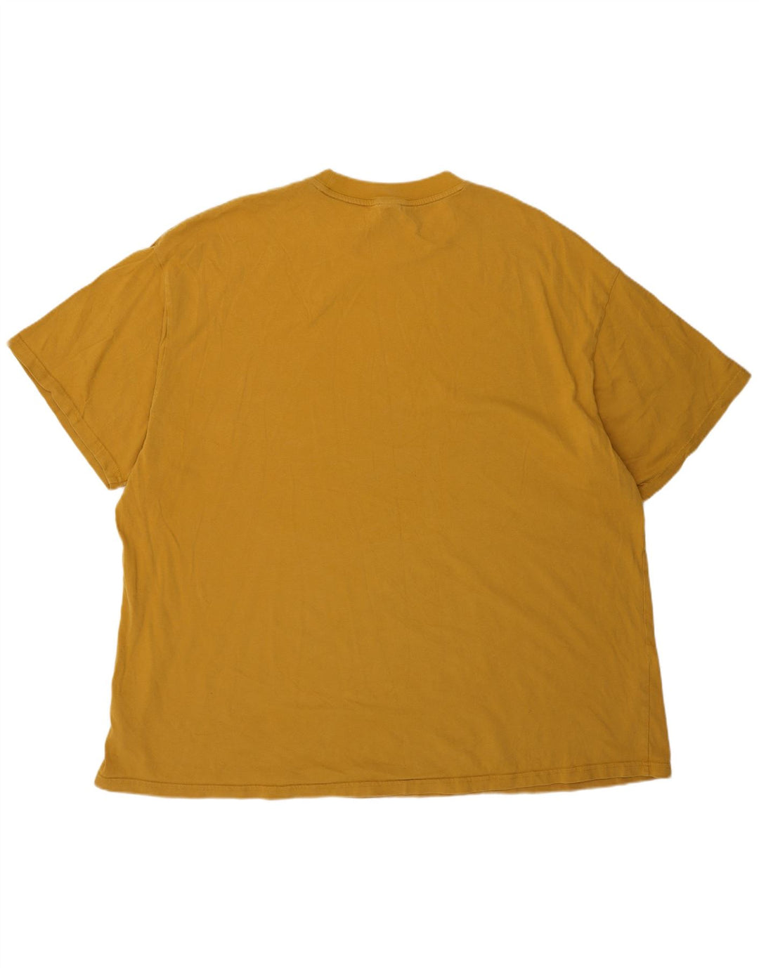 Puma Herren Übergroßes Grafik-T-Shirt-Oberteil XL aus gelber Baumwolle