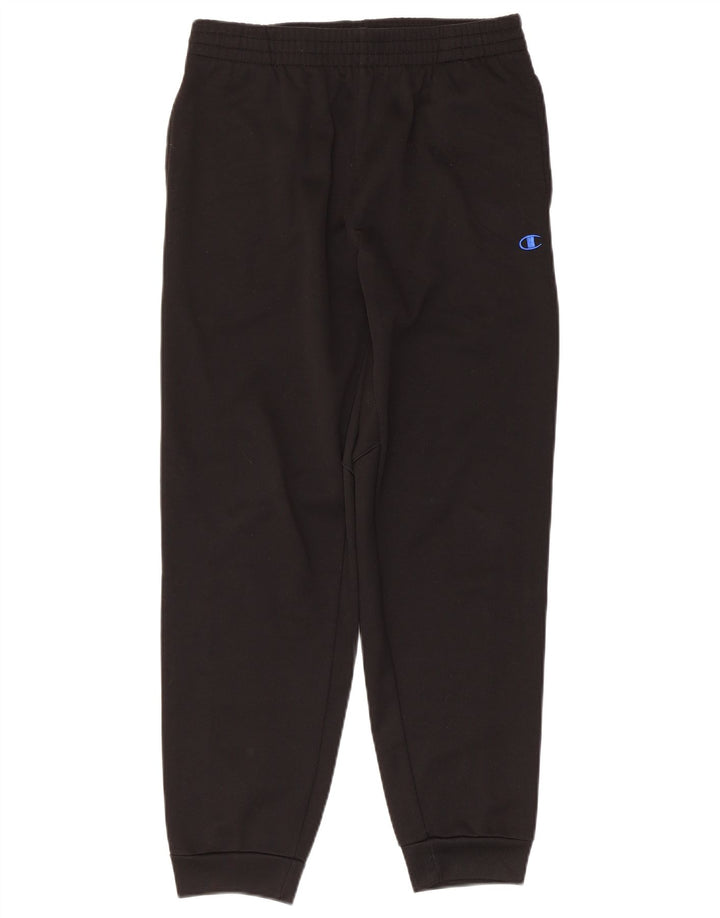 Champion Herren-Trainingshose, Jogginghose, groß, schwarzes Farbblock-Polyester
