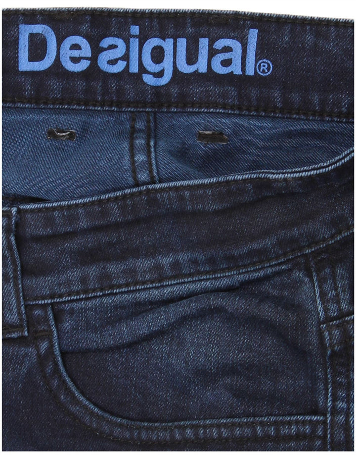 DESIGUAL Herren Slim Jeans W34 L34 Marineblau