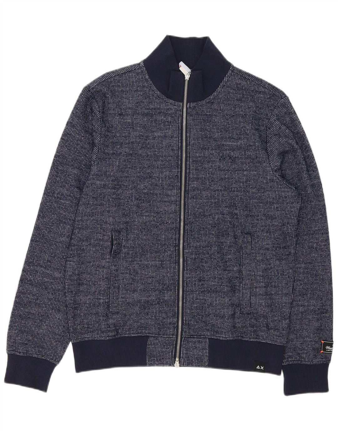 Sun68 Herren-Strickjacke, mittelgroß, marineblau, Polyester