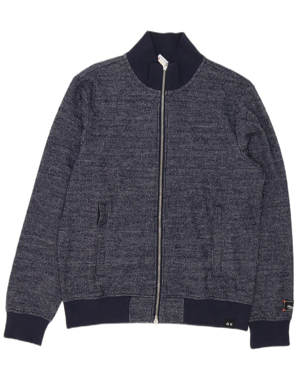 Sun68 Herren-Strickjacke, mittelgroß, marineblau, Polyester
