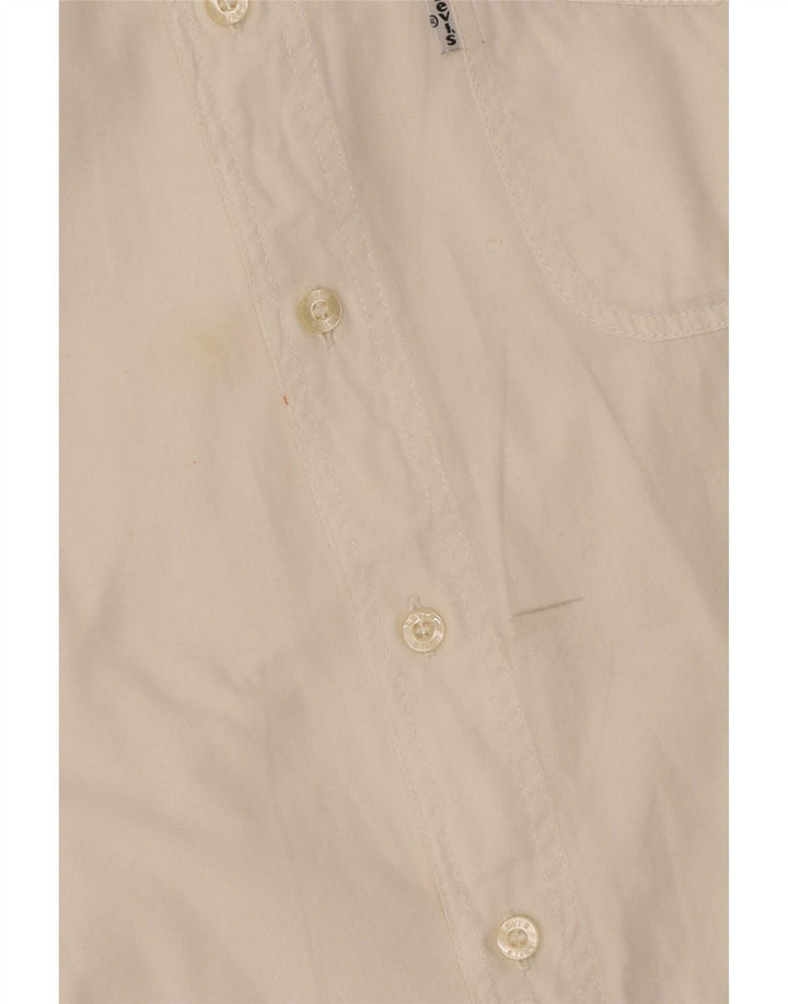 Levi's Herren-Hemd, groß, aus weißer Baumwolle