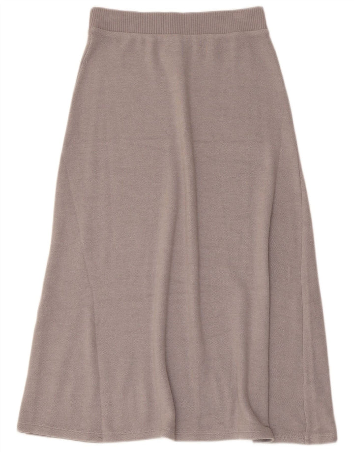 Zara Damen-Strickrock, ausgestellt, Größe S, W26, graue Viskose