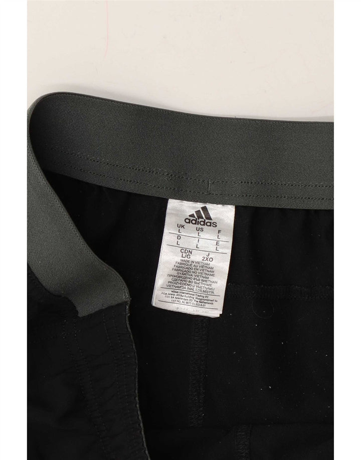 Adidas Herren Climacool Sportshorts, groß, schwarzes Farbblock-Polyester