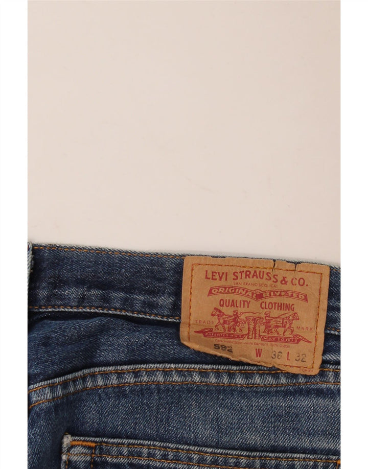 Levi's Damen 592 Straight Jeans W36 L32 Blau