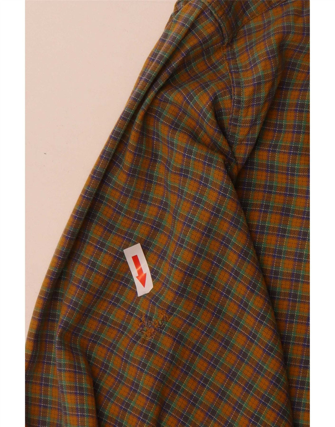 Goose & Gander Herren-Flanellhemd IT 46, großes braunes Karomuster