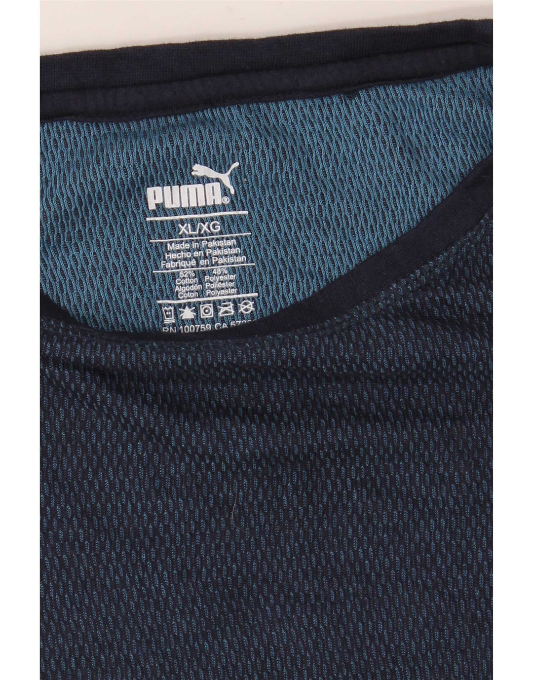 Puma Herren Top Langarm XL Marineblau Baumwolle