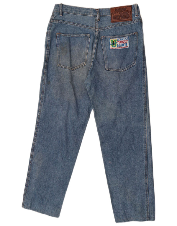 Uniform Damen Tapered Jeans IT 46 Large W30 L26 Blau