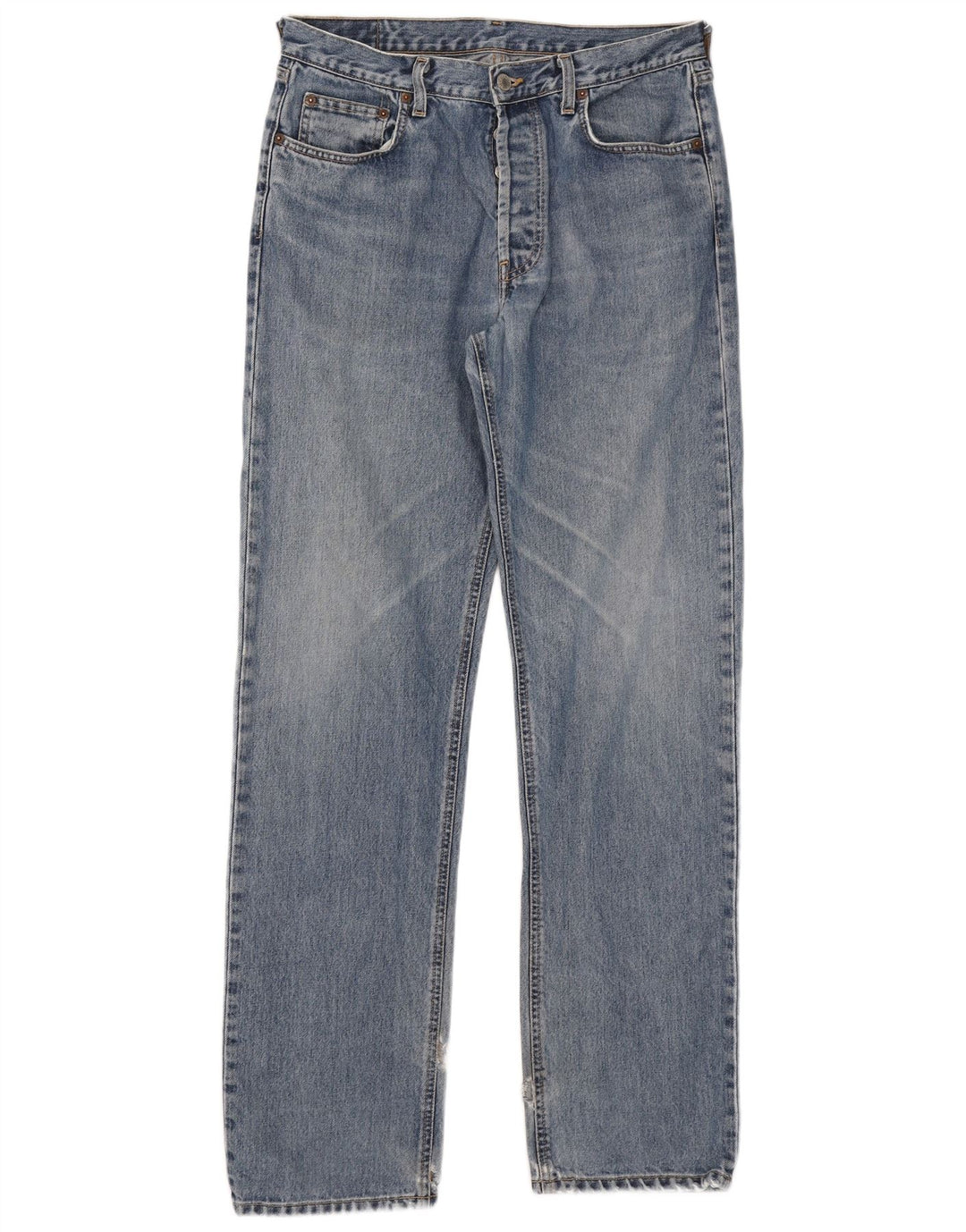 Rifle Herren Straight Jeans W34 L34 Blaue Baumwolle
