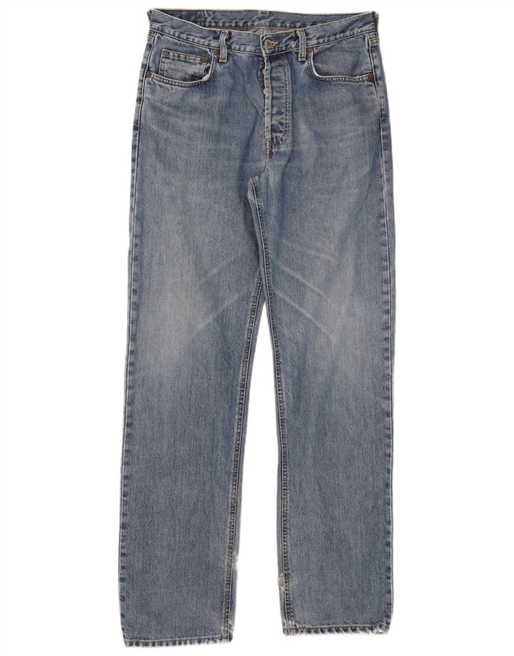 Rifle Herren Straight Jeans W34 L34 Blaue Baumwolle