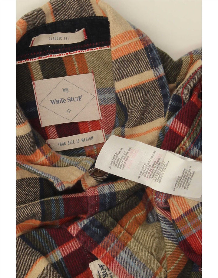 White Stuff Herren-Flanellhemd mit klassischer Passform, mittelgroß, mehrfarbig kariert