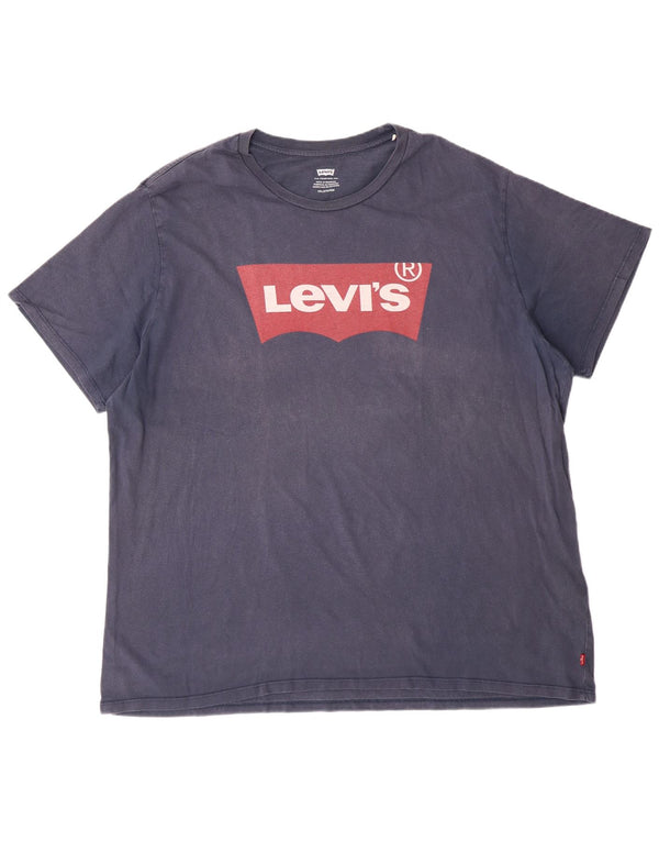 Levi's Herren-T-Shirt mit Grafik, 3XL, Marineblau, Baumwolle