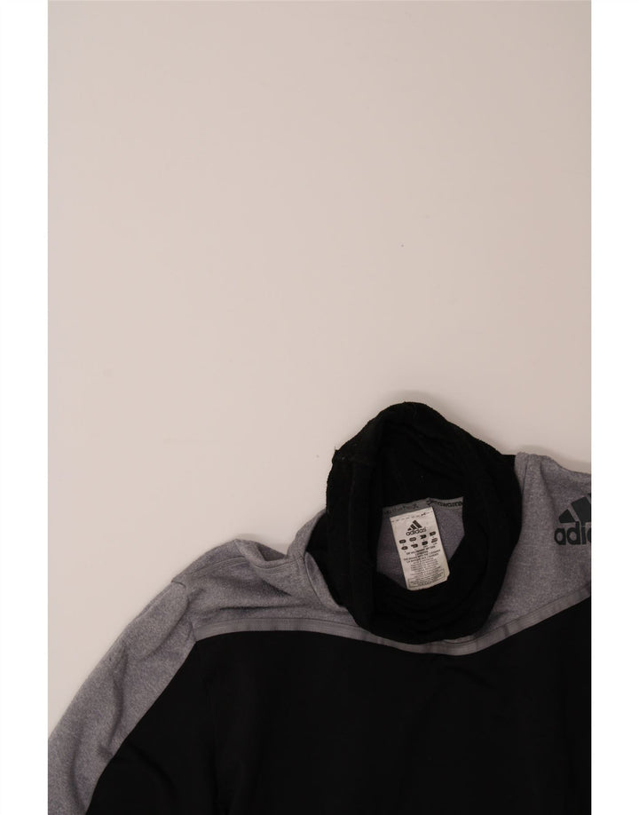 ADIDAS Mens Pullover Tracksuit Top Large Black Colourblock Polyester Vintage Adidas and Second-Hand Adidas from Messina Hembry 