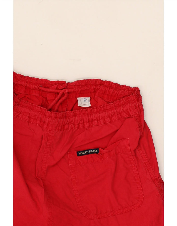 NORTH SAILS Mens Chino Shorts IT 46 Small W30  Red Cotton Vintage North Sails and Second-Hand North Sails from Messina Hembry 