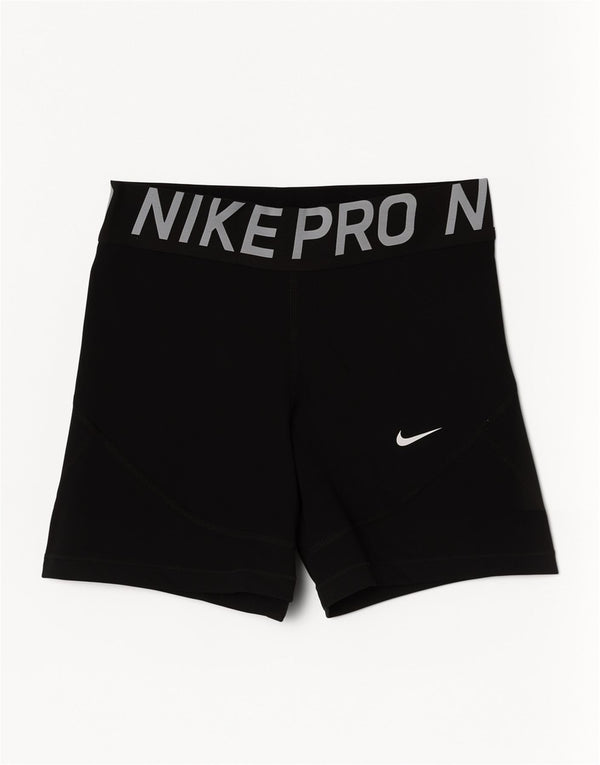 Nike Damen Graphic Sport Shorts UK 8 Small Schwarz