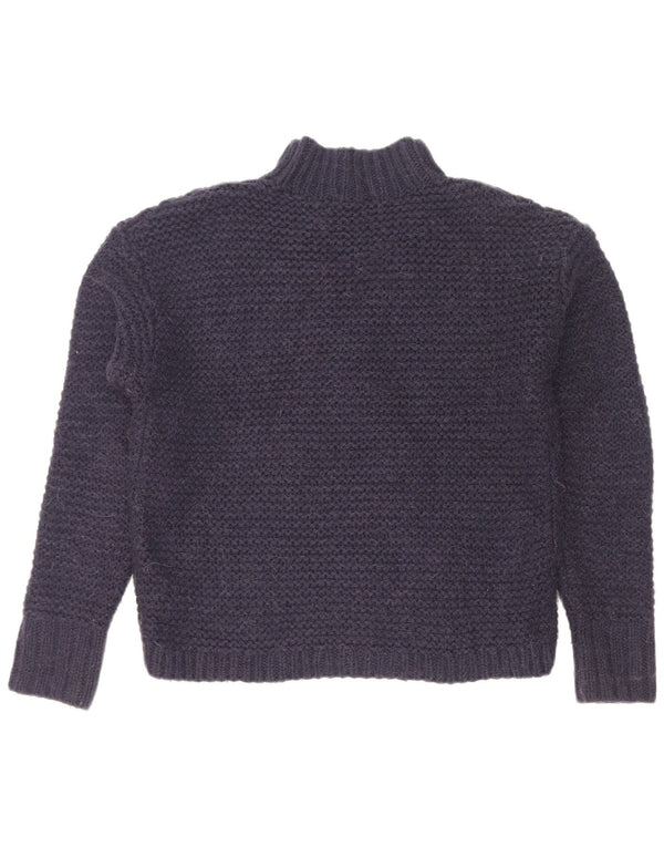 Gap Damen-Pullover mit Rollkragen, übergroß, Gr. 10, Marineblau