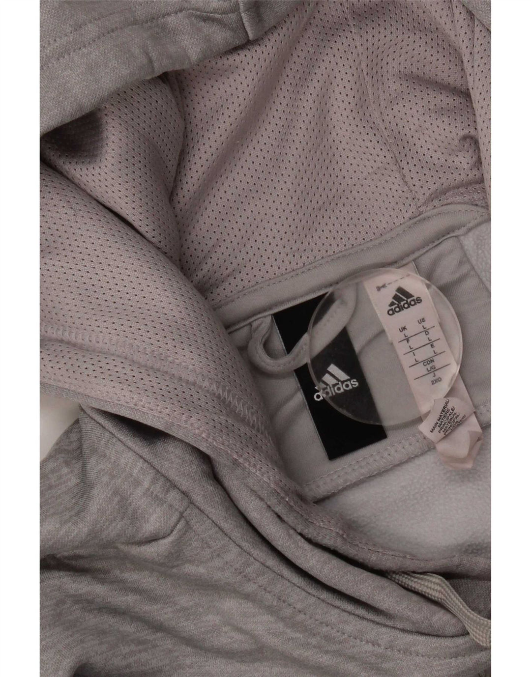 Adidas Herren Climawarm Graphic Hoodie Pullover Großes graues Polyester