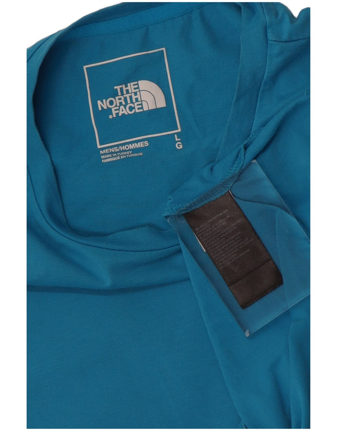 The North Face Herren-T-Shirt mit Grafik, Größe L, Blau, Baumwolle