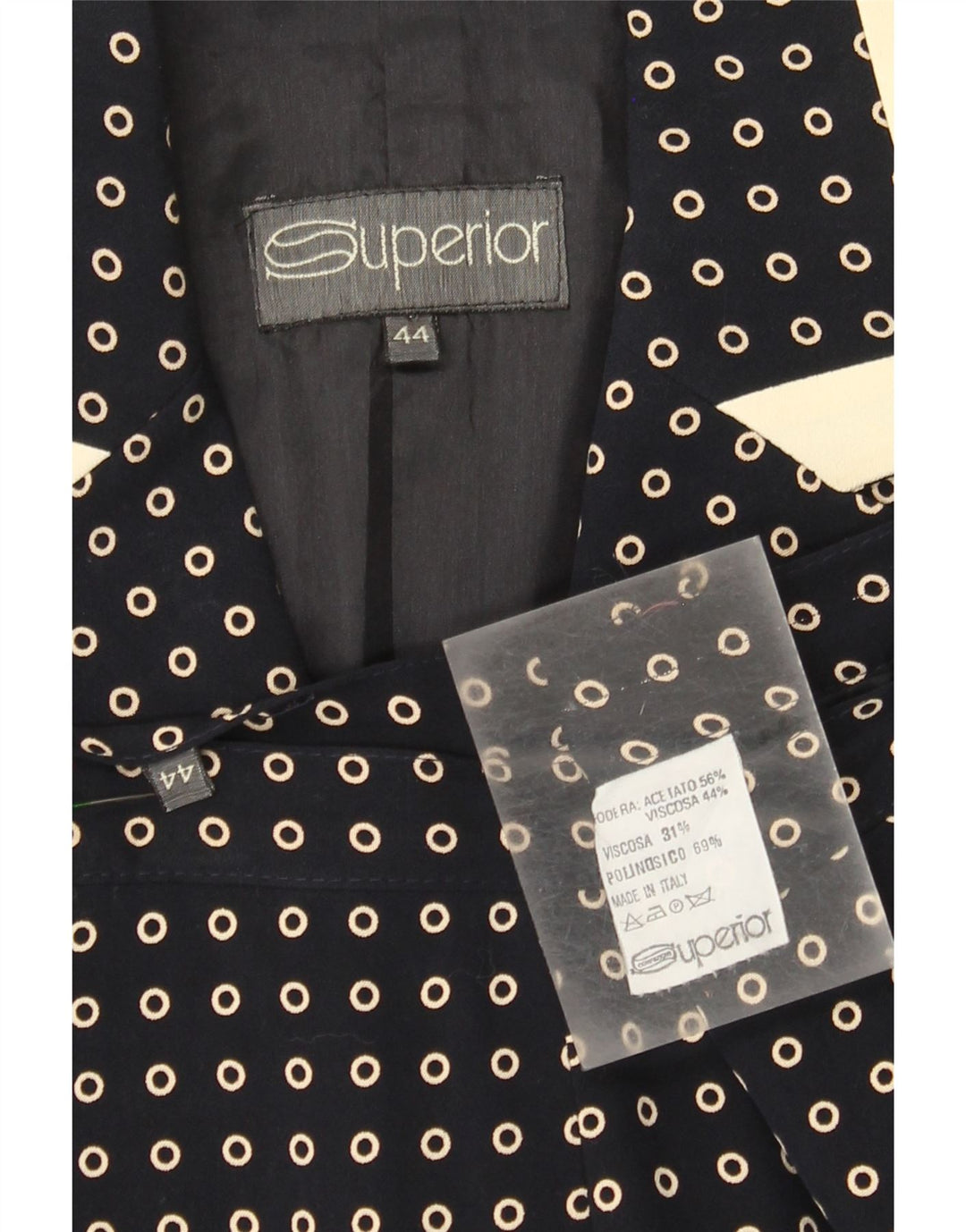 SUPERIOR 2-teiliges Rockset für Damen IT 44 Medium W30 Marineblau gepunktet